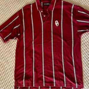 University of Oklahoma (OU) Vintage Striped Men's Polo Shirt